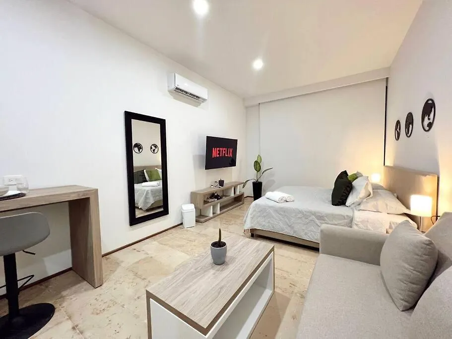 Daire Modern Apartment/Jacuzzi/Sauna/Pool/Gym Playa del Carmen